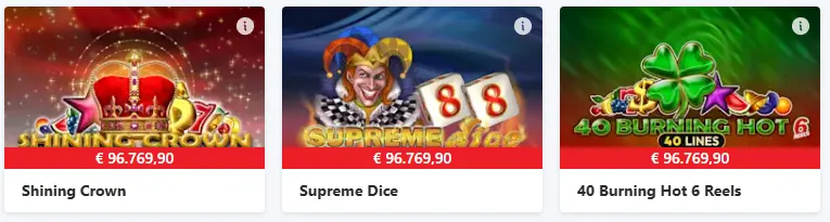 Opname van STARCASINO
