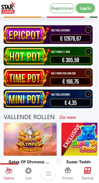 Hoe activeer ik de STARCASINO