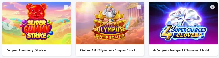 Spellen in het STARCASINO
